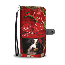 Load image into Gallery viewer, Bernese Mountain Dog On Christmas Print Wallet Case-Free Shipping