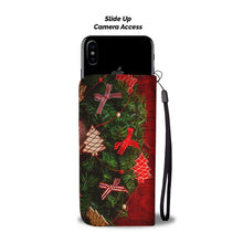Load image into Gallery viewer, Bernese Mountain Dog On Christmas Print Wallet Case-Free Shipping