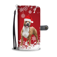 Load image into Gallery viewer, American Staffordshire Terrier Christmas Print Wallet Case-Free Shipping
