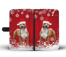 Load image into Gallery viewer, American Staffordshire Terrier Christmas Print Wallet Case-Free Shipping