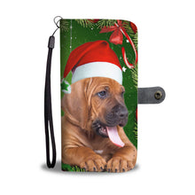 Load image into Gallery viewer, Bloodhound On Christmas Print Wallet Case-Free Shipping