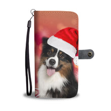 Load image into Gallery viewer, Australian Shepherd Christmas Print Wallet Case-Free Shipping