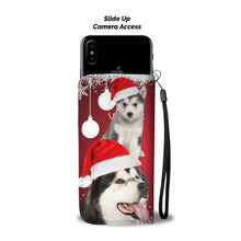 Load image into Gallery viewer, Alaskan Malamute Christmas Print Wallet Case-Free Shipping