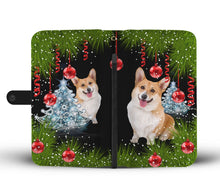 Load image into Gallery viewer, Amazing Cardigan Welsh Corgi Dog Christmas Print Wallet Case-Free Shipping