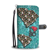 Load image into Gallery viewer, Beagle Dog Floral Print Wallet Case-Free Shipping-SC State