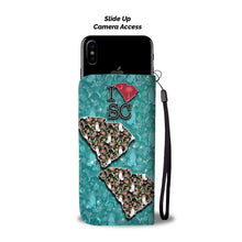 Load image into Gallery viewer, Beagle Dog Floral Print Wallet Case-Free Shipping-SC State