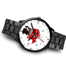Load image into Gallery viewer, Border Collie Texas Christmas Special Wrist Watch-Free Shipping