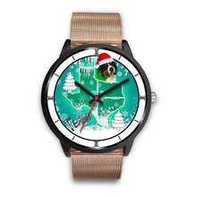 Load image into Gallery viewer, Bernese Mountain Dog Texas Christmas Special Wrist Watch-Free Shipping