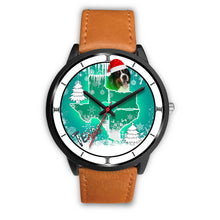 Load image into Gallery viewer, Bernese Mountain Dog Texas Christmas Special Wrist Watch-Free Shipping