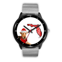 Load image into Gallery viewer, Airedale Terrier On Christmas Special Wrist Watch-Free Shipping-FL State