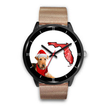 Load image into Gallery viewer, Airedale Terrier On Christmas Special Wrist Watch-Free Shipping-FL State
