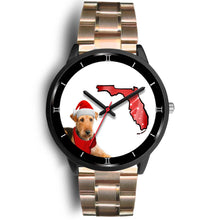 Load image into Gallery viewer, Airedale Terrier On Christmas Special Wrist Watch-Free Shipping-FL State