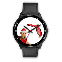 Load image into Gallery viewer, Airedale Terrier On Christmas Special Wrist Watch-Free Shipping-FL State