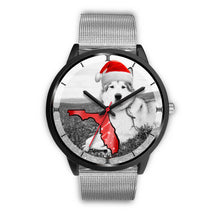 Load image into Gallery viewer, Alaskan Malamute On Christmas Print Wrist Watch-Free Shipping-FL State
