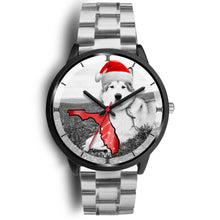 Load image into Gallery viewer, Alaskan Malamute On Christmas Print Wrist Watch-Free Shipping-FL State