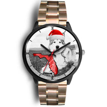 Load image into Gallery viewer, Alaskan Malamute On Christmas Print Wrist Watch-Free Shipping-FL State