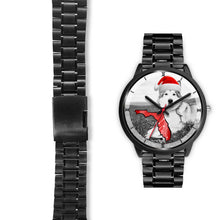 Load image into Gallery viewer, Alaskan Malamute On Christmas Print Wrist Watch-Free Shipping-FL State