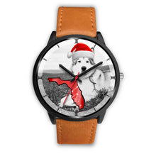 Load image into Gallery viewer, Alaskan Malamute On Christmas Print Wrist Watch-Free Shipping-FL State