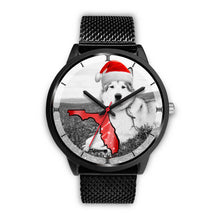 Load image into Gallery viewer, Alaskan Malamute On Christmas Print Wrist Watch-Free Shipping-FL State