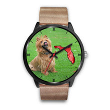 Load image into Gallery viewer, Australian Terrier On Christmas Florida Wrist Watch-Free Shipping