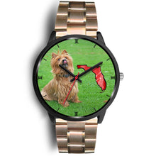 Load image into Gallery viewer, Australian Terrier On Christmas Florida Wrist Watch-Free Shipping