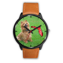 Load image into Gallery viewer, Australian Terrier On Christmas Florida Wrist Watch-Free Shipping