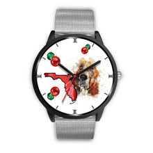 Load image into Gallery viewer, Basset Hound On Christmas Florida Wrist Watch-Free Shipping