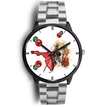 Load image into Gallery viewer, Basset Hound On Christmas Florida Wrist Watch-Free Shipping