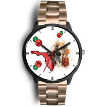 Load image into Gallery viewer, Basset Hound On Christmas Florida Wrist Watch-Free Shipping