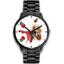 Load image into Gallery viewer, Basset Hound On Christmas Florida Wrist Watch-Free Shipping