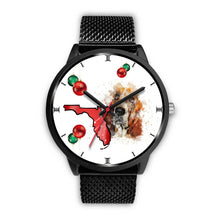 Load image into Gallery viewer, Basset Hound On Christmas Florida Wrist Watch-Free Shipping