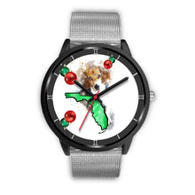 Load image into Gallery viewer, Beagle Dog On Christmas Florida Wrist Watch-Free Shipping