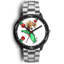 Load image into Gallery viewer, Beagle Dog On Christmas Florida Wrist Watch-Free Shipping