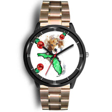 Load image into Gallery viewer, Beagle Dog On Christmas Florida Wrist Watch-Free Shipping