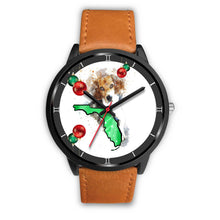 Load image into Gallery viewer, Beagle Dog On Christmas Florida Wrist Watch-Free Shipping
