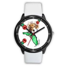 Load image into Gallery viewer, Beagle Dog On Christmas Florida Wrist Watch-Free Shipping