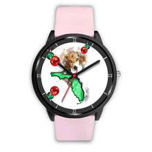 Load image into Gallery viewer, Beagle Dog On Christmas Florida Wrist Watch-Free Shipping