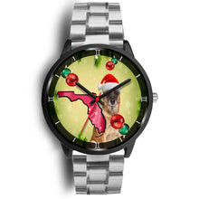 Load image into Gallery viewer, Belgian Malinois Dog On Christmas Florida Wrist Watch-Free Shipping