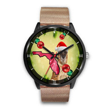 Load image into Gallery viewer, Belgian Malinois Dog On Christmas Florida Wrist Watch-Free Shipping
