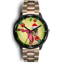 Load image into Gallery viewer, Belgian Malinois Dog On Christmas Florida Wrist Watch-Free Shipping