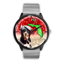 Load image into Gallery viewer, Bernese Mountain Dog On Christmas Florida Wrist Watch-Free Shipping