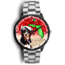 Load image into Gallery viewer, Bernese Mountain Dog On Christmas Florida Wrist Watch-Free Shipping
