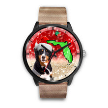 Load image into Gallery viewer, Bernese Mountain Dog On Christmas Florida Wrist Watch-Free Shipping