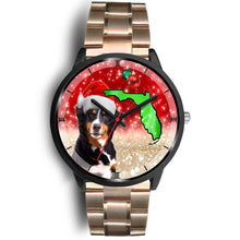 Load image into Gallery viewer, Bernese Mountain Dog On Christmas Florida Wrist Watch-Free Shipping