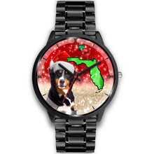 Load image into Gallery viewer, Bernese Mountain Dog On Christmas Florida Wrist Watch-Free Shipping