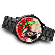 Load image into Gallery viewer, Bernese Mountain Dog On Christmas Florida Wrist Watch-Free Shipping