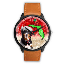 Load image into Gallery viewer, Bernese Mountain Dog On Christmas Florida Wrist Watch-Free Shipping