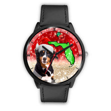 Load image into Gallery viewer, Bernese Mountain Dog On Christmas Florida Wrist Watch-Free Shipping