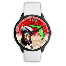 Load image into Gallery viewer, Bernese Mountain Dog On Christmas Florida Wrist Watch-Free Shipping