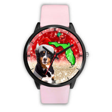 Load image into Gallery viewer, Bernese Mountain Dog On Christmas Florida Wrist Watch-Free Shipping
